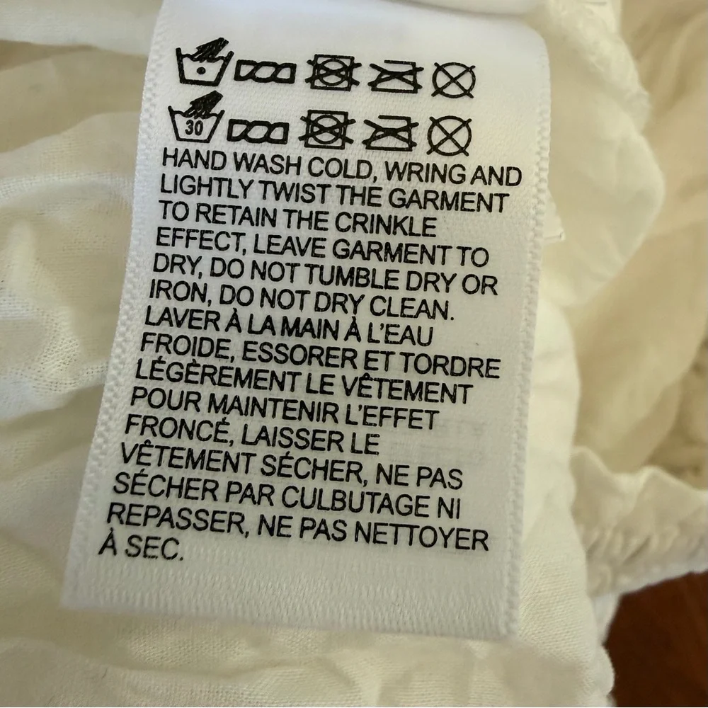 Lucky Brand White Cotton Maxi Skirt Broomstick Maxi size S - Picture 10 of 10